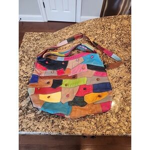 Leather Patchwork Purse